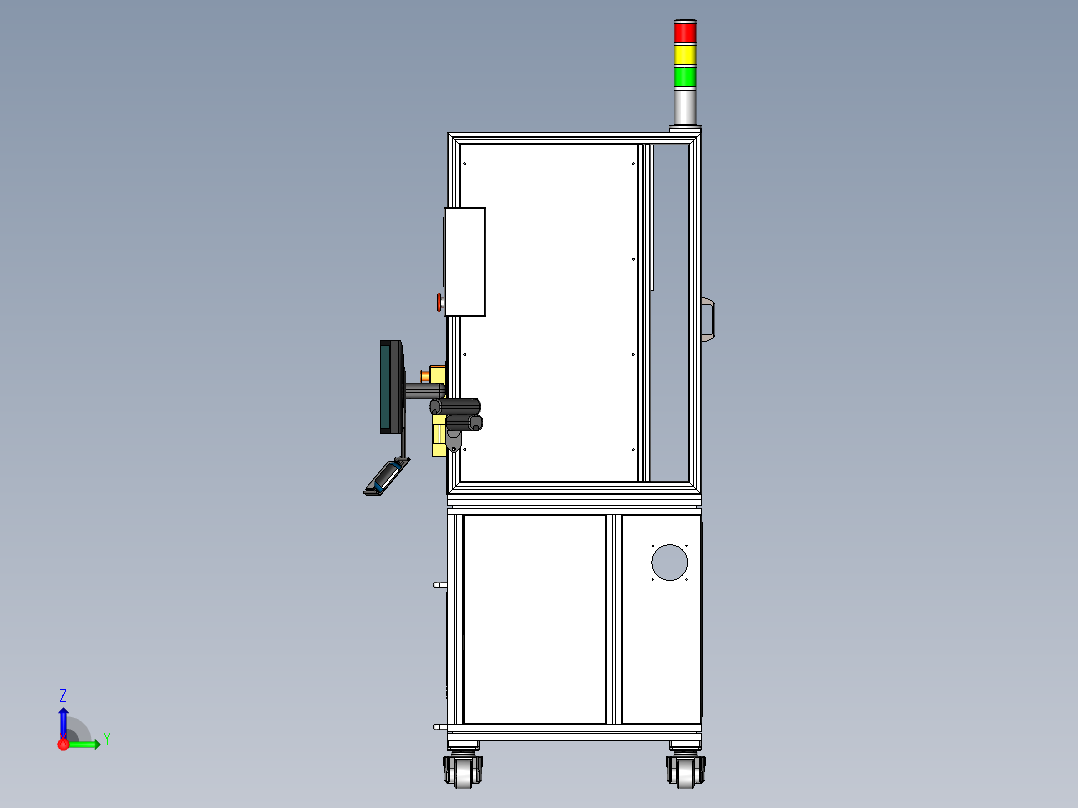 性能测试机右视图
