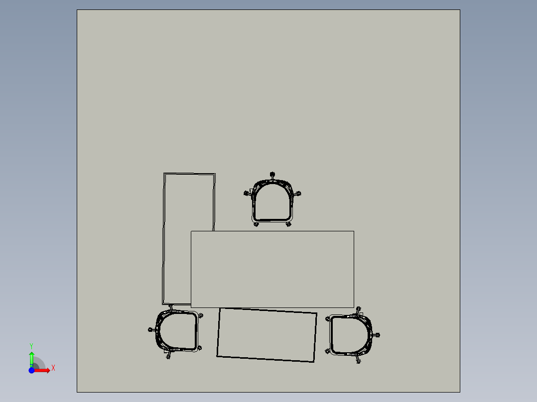 office-room-set-amir-办公室桌椅前视图