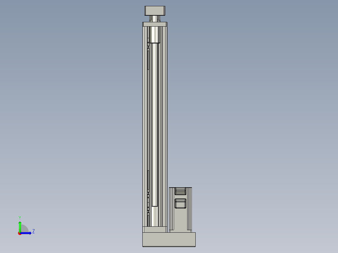 12VZ电动缸-VZ6D-S400-BD左视图