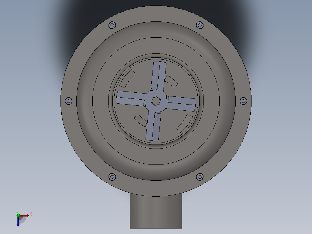 食品垃圾处理器设计含SW三维图==919898==500ku俯视图