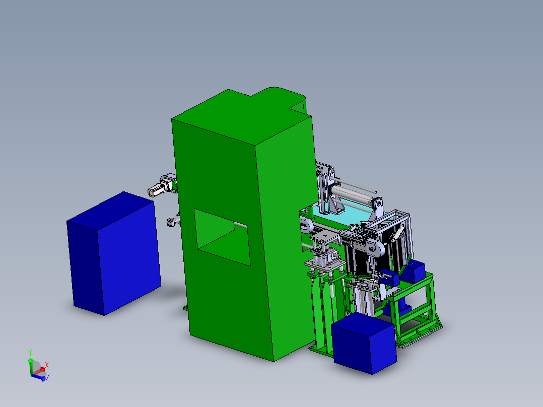 G958 冲床上下料<span style='color: red'>机械手</span>模型