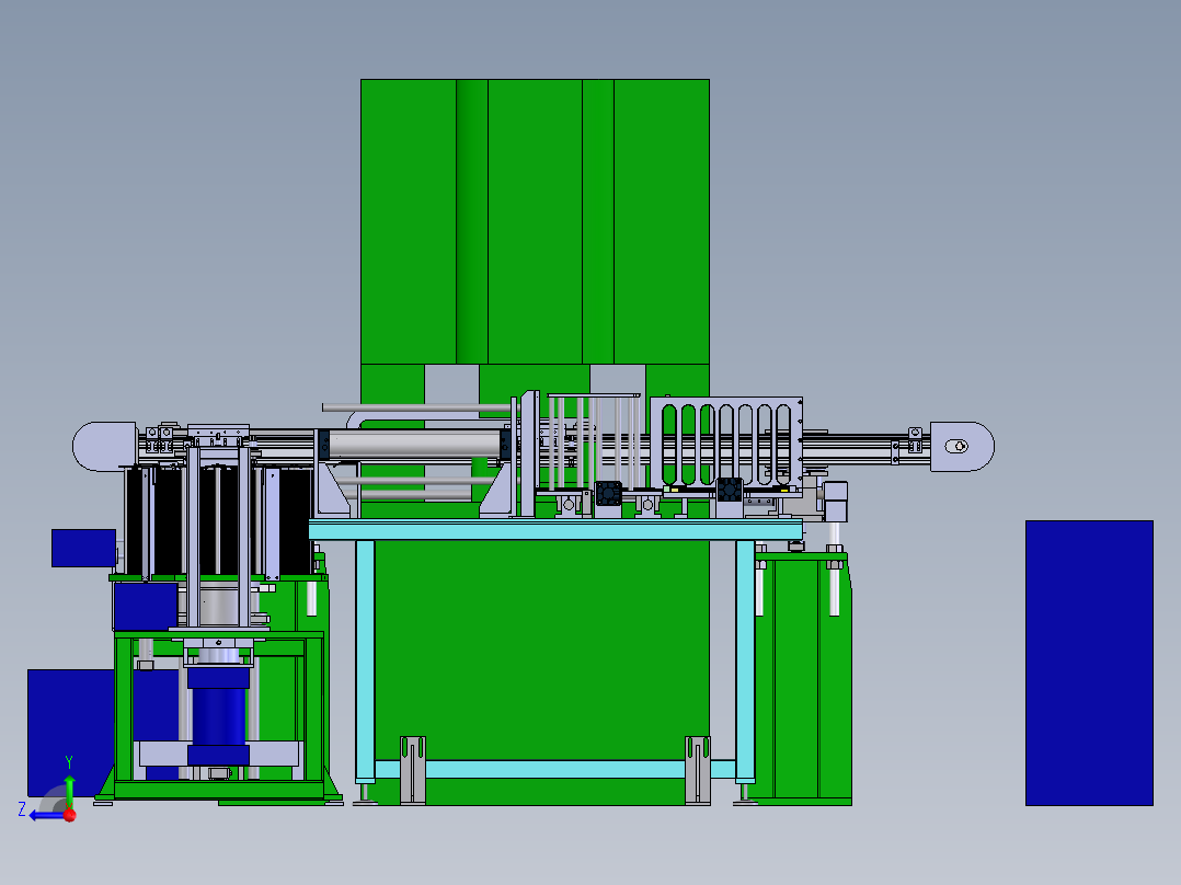 G958 冲床上下料机械手模型右视图