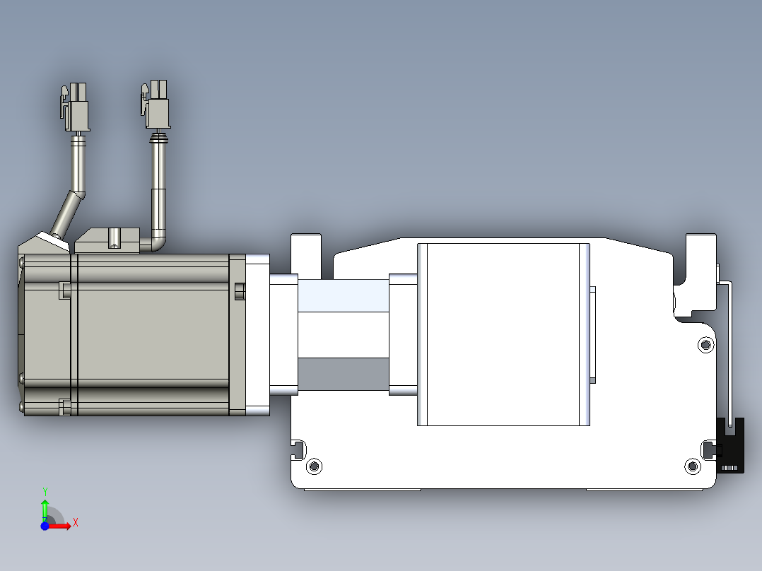 东锦同步带传动-直线滑台模组DH210B-L150-S2700-BL-P750W-C3前视图