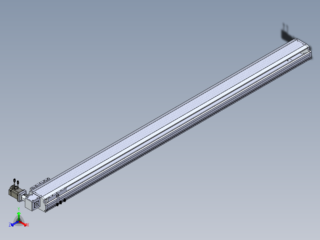 东锦同步带传动-直线滑台模组DH210B-L150-S2700-BL-P750W-C3正等轴测图