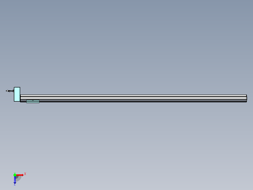 威洛博VBF同步带传动一般环境VBF14-L45-S2150-BRD-ZP40-C3俯视图