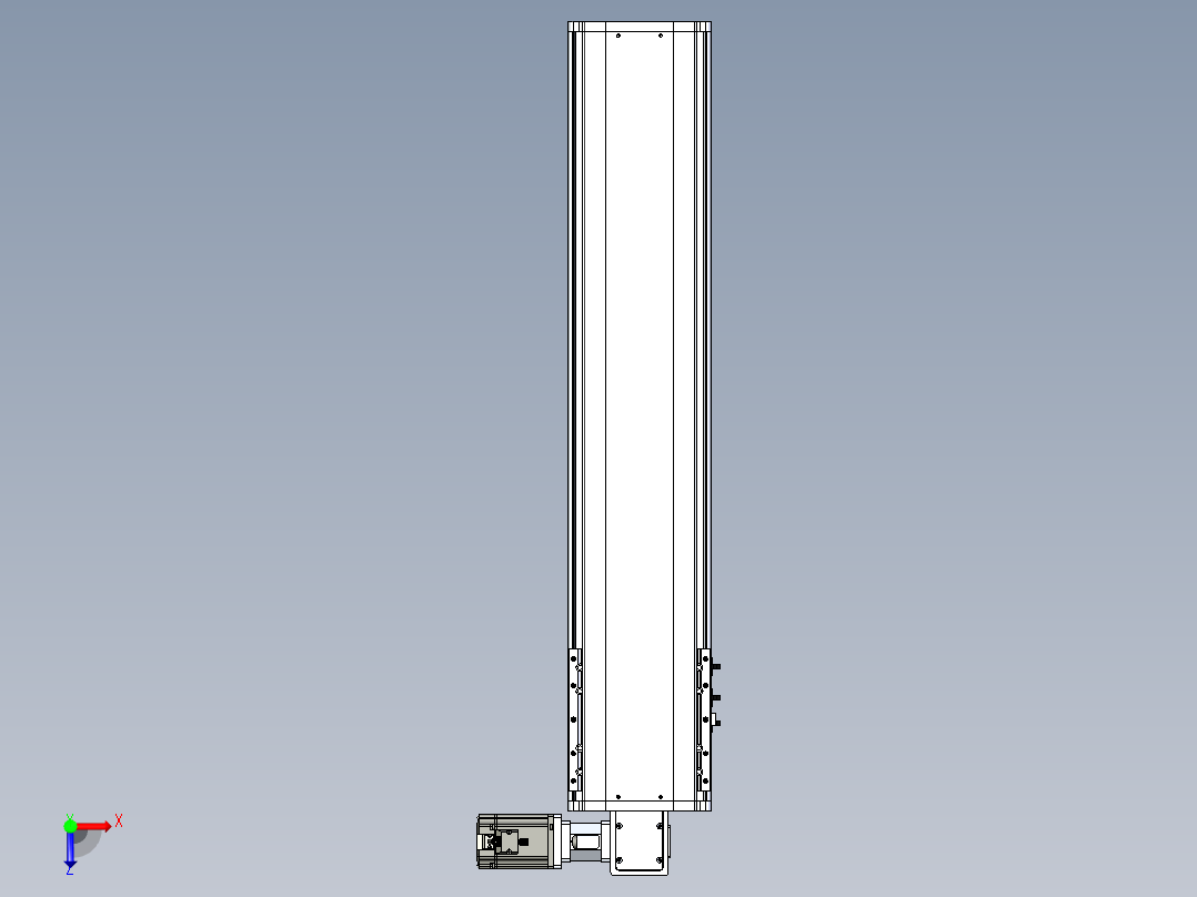 东锦同步带传动-直线滑台模组DH210B-L150-S800-BL-P750W-C3俯视图
