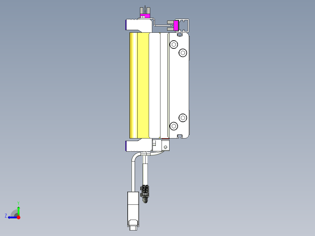 威洛博VL系列3d模型模组2VL14S2Y-S1400右视图