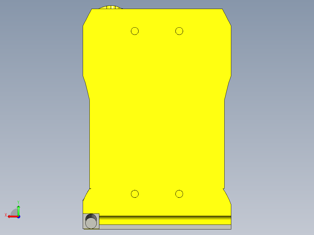 基恩士SZ-01S_04M_16V_kc图纸模型后视图