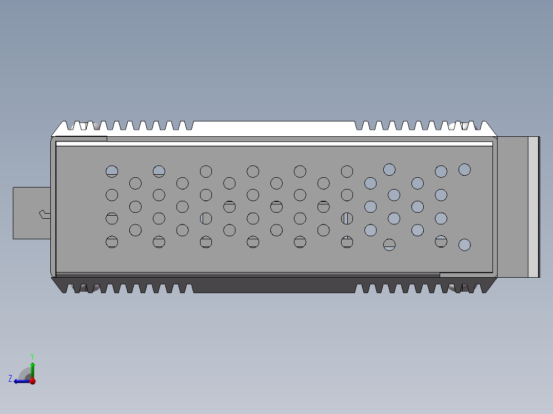 光电转换器eki-2541m三维模型右视图
