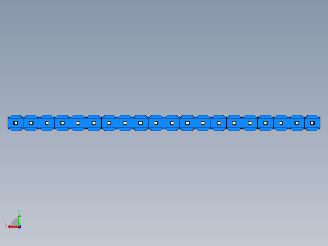 彩色公头100mil（2.54mm）系列-DS1021_blue_1x20p_100mil_Type1_rev1.0后视图