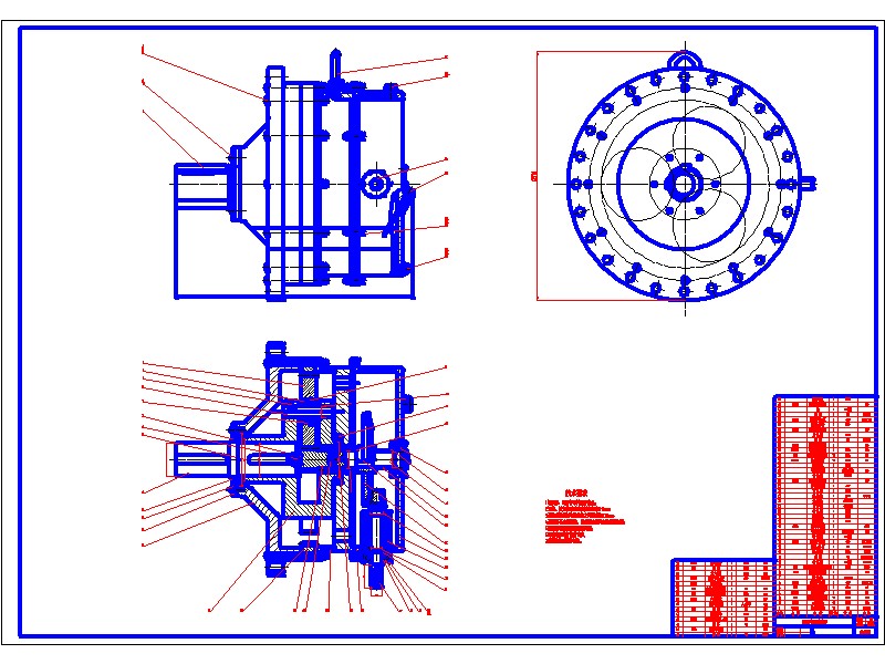 1G080--NGW行星减速器的结构设计