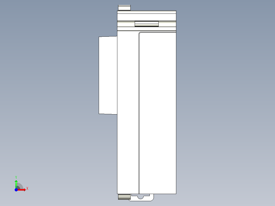 基恩士KV-AD40(V)_DA40(V)_kc图纸模型前视图