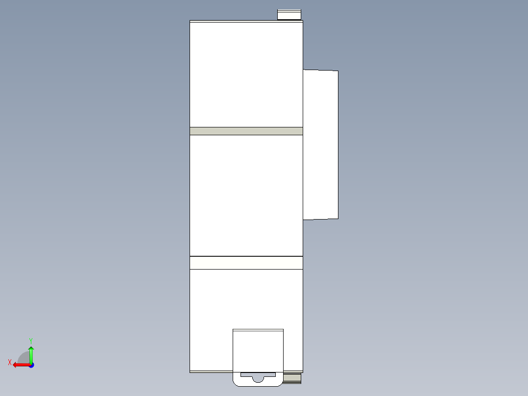 基恩士KV-AD40(V)_DA40(V)_kc图纸模型后视图
