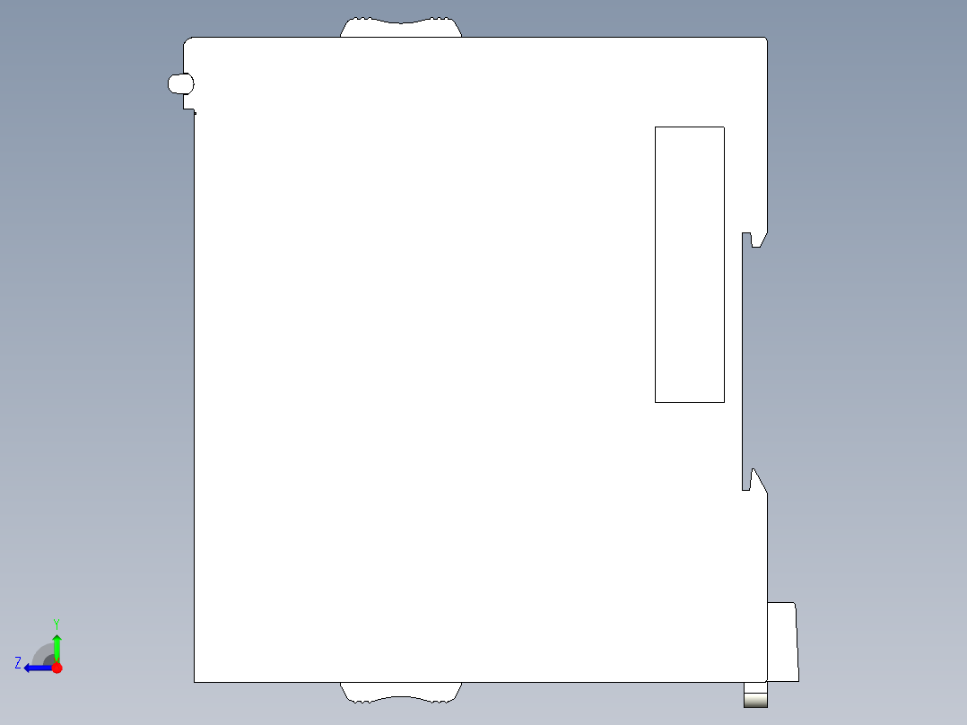 基恩士KV-AD40(V)_DA40(V)_kc图纸模型右视图