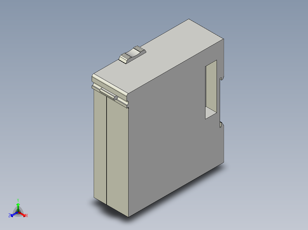 基恩士KV-AD40(V)_DA40(V)_kc图纸模型正等轴测图