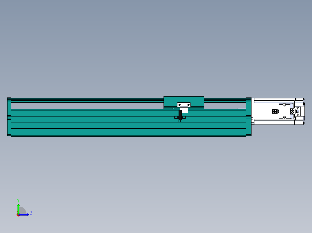 东锦丝杆传动-直线滑台模组DH100-C-L10-S300-BC-O400W-C3左视图
