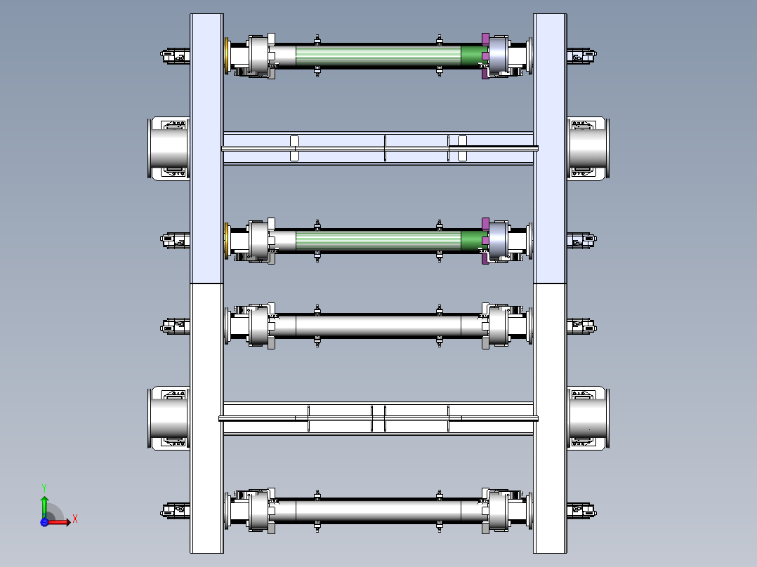 木板成形机器前视图
