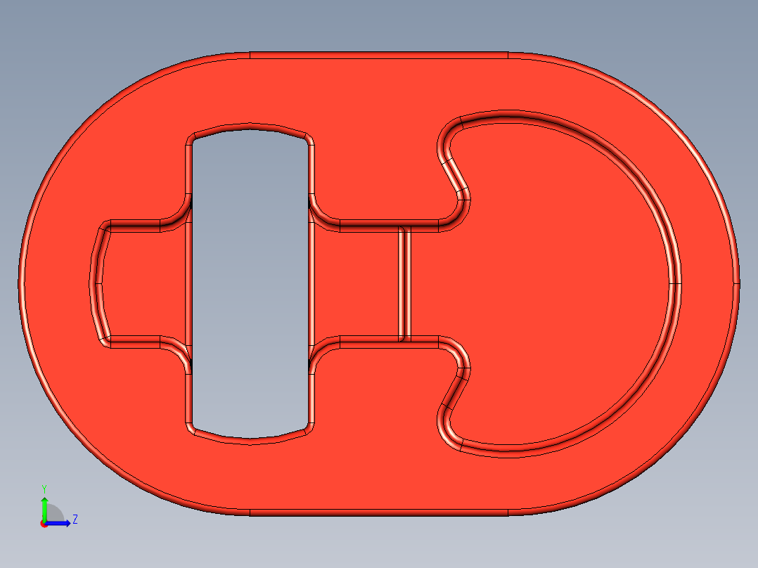 气缸电机-2853 Bright Red Technic Engine Crankshaft左视图