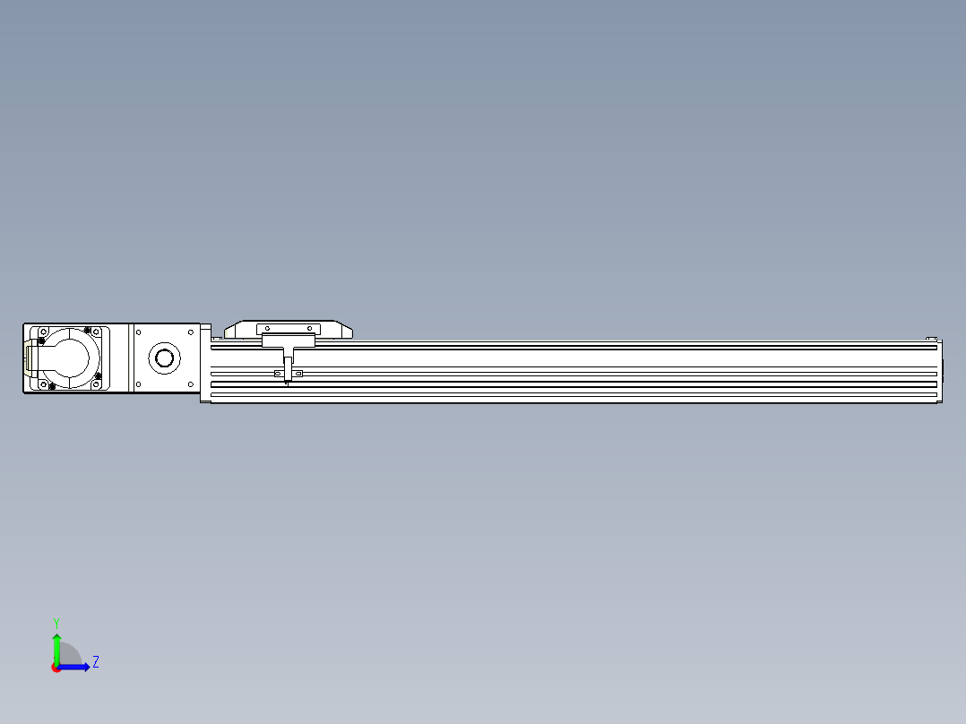 同步带全封闭直线模组TPA-HCB-85D-90-L500-ML-C-P20-N3左视图