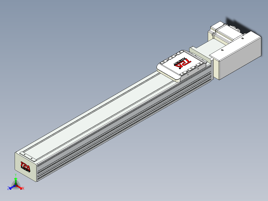 同步带全封闭直线模组TPA-HCB-85D-90-L500-ML-C-P20-N3正等轴测图