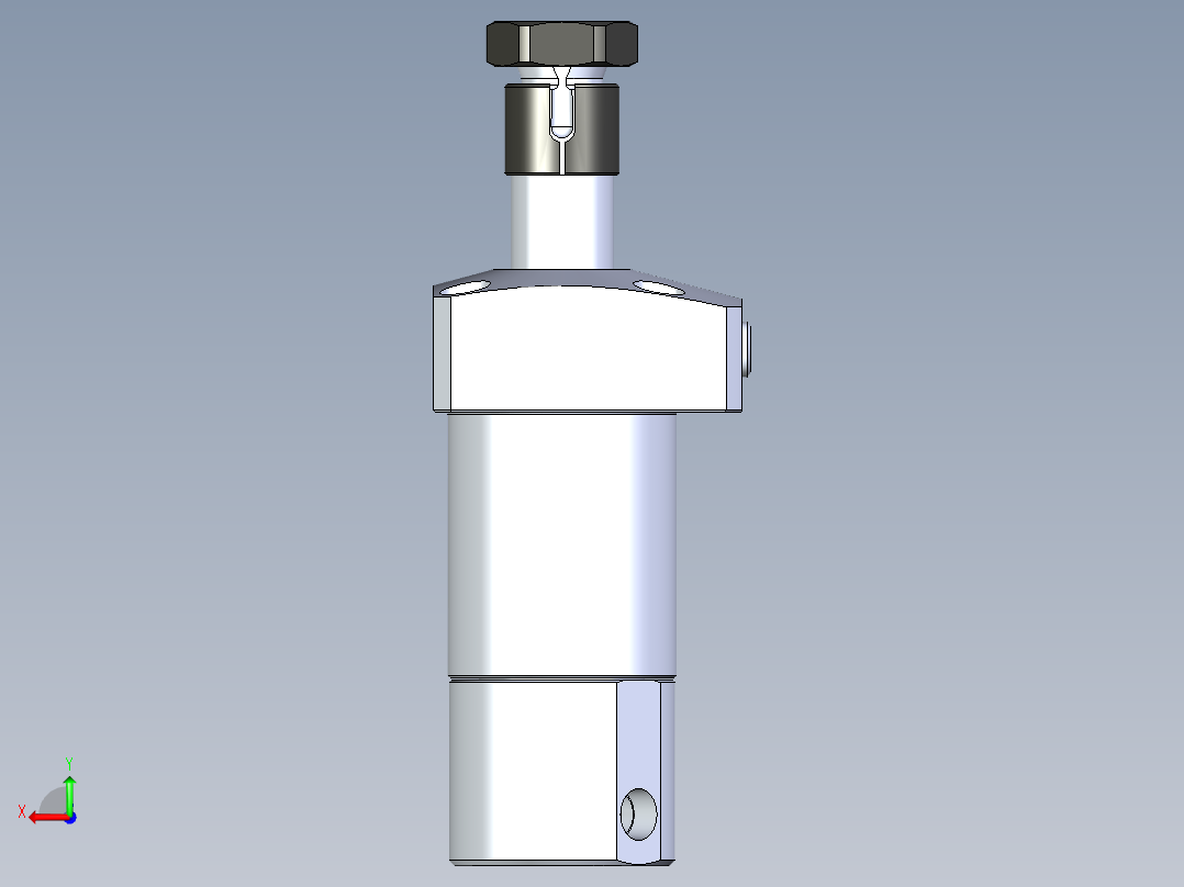 KOSMEKLHA0400-GLN_R01多系列多零件图纸模型后视图