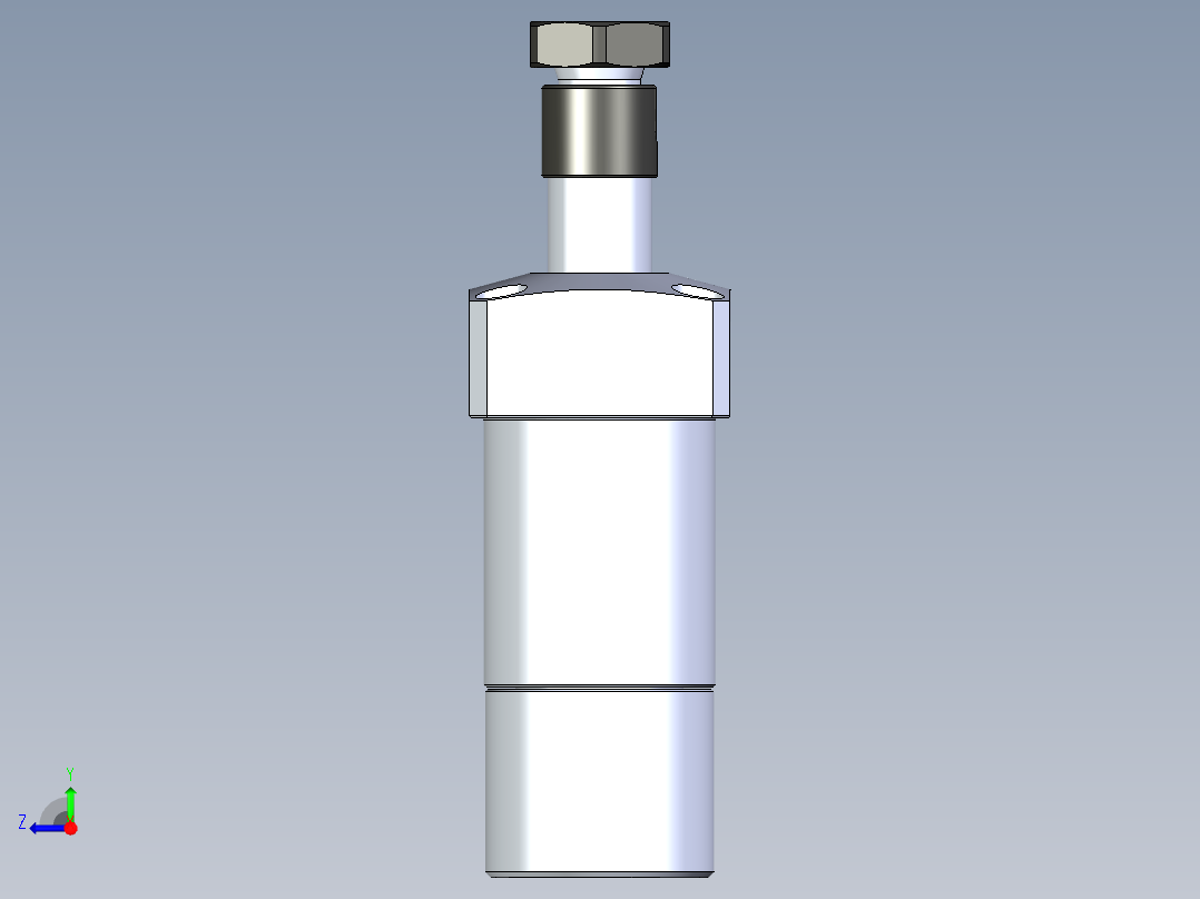 KOSMEKLHA0400-GLN_R01多系列多零件图纸模型右视图