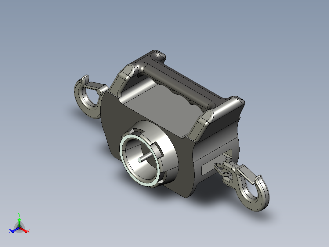 绞车 卷扬机 (26)正等轴测图