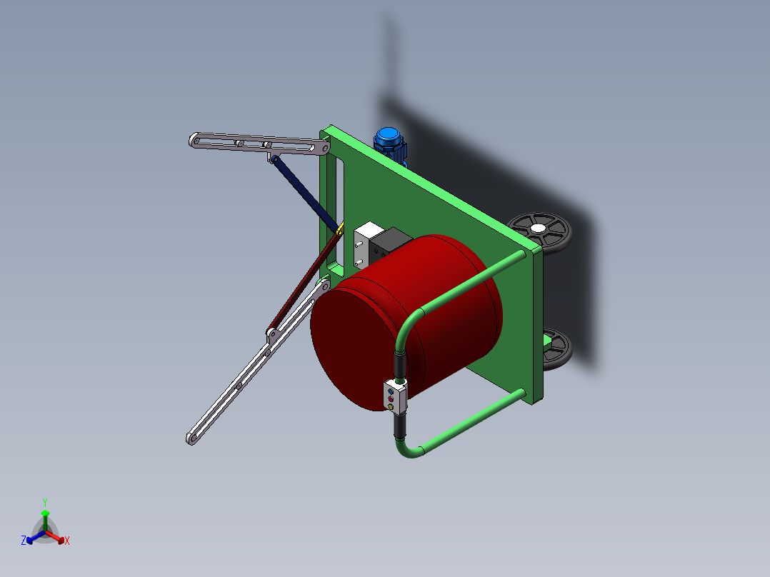 农药喷雾机sw15可编辑正等轴测图