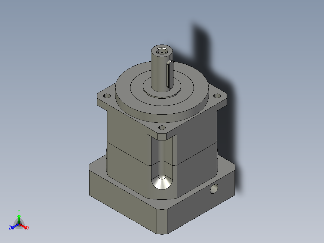 斜齿PGH115-L1 28-110-145-M8-130WZ CZ25.STEP正等轴测图