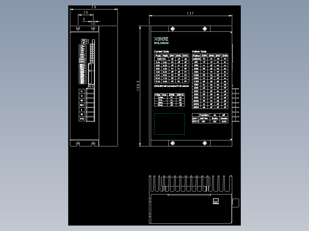 步进驱动DP3L-11022A3-外观图-210330