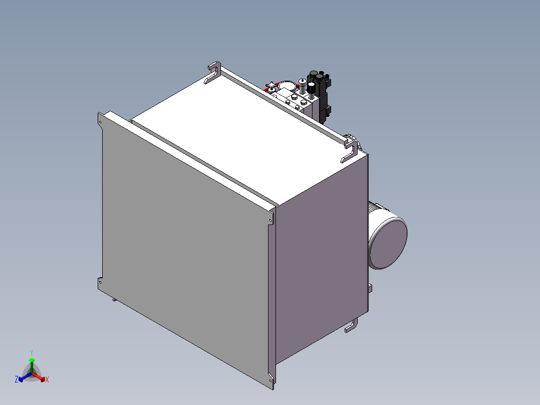 油源泵站系统611687正等轴测图