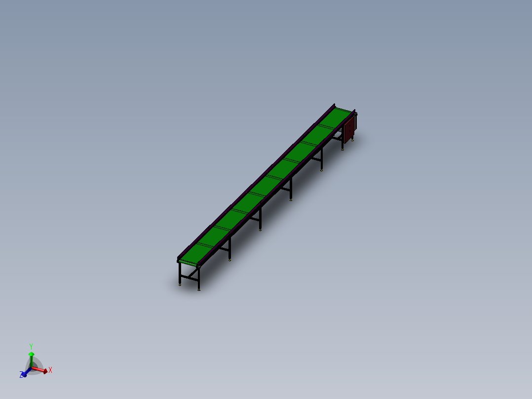 10米PVC输送线 <span style='color: red'>3D</span>模型