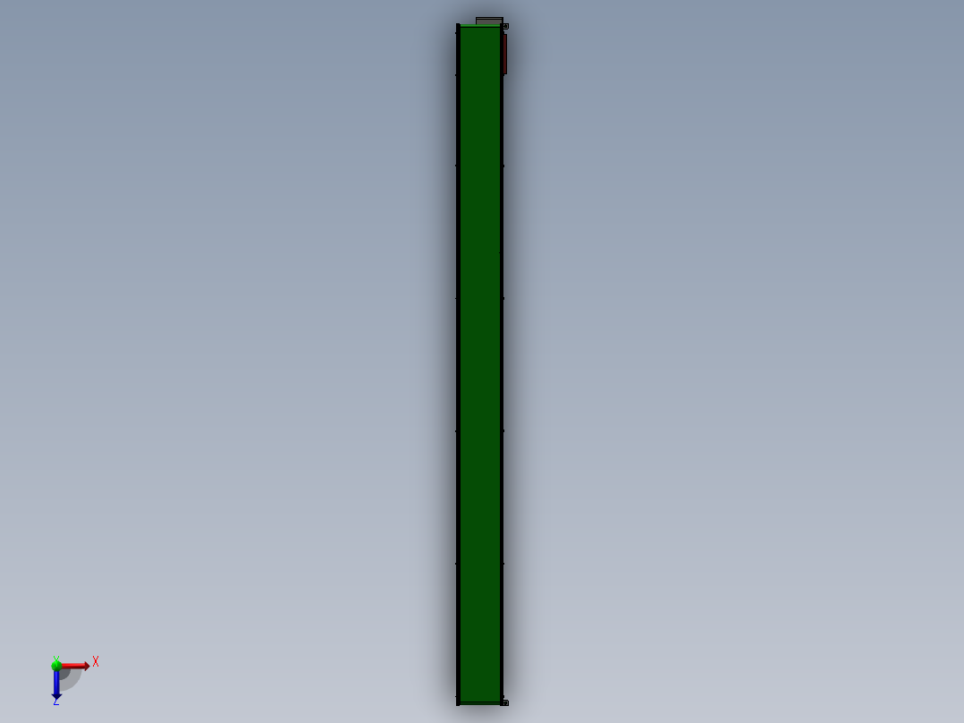 10米PVC输送线 3D模型俯视图