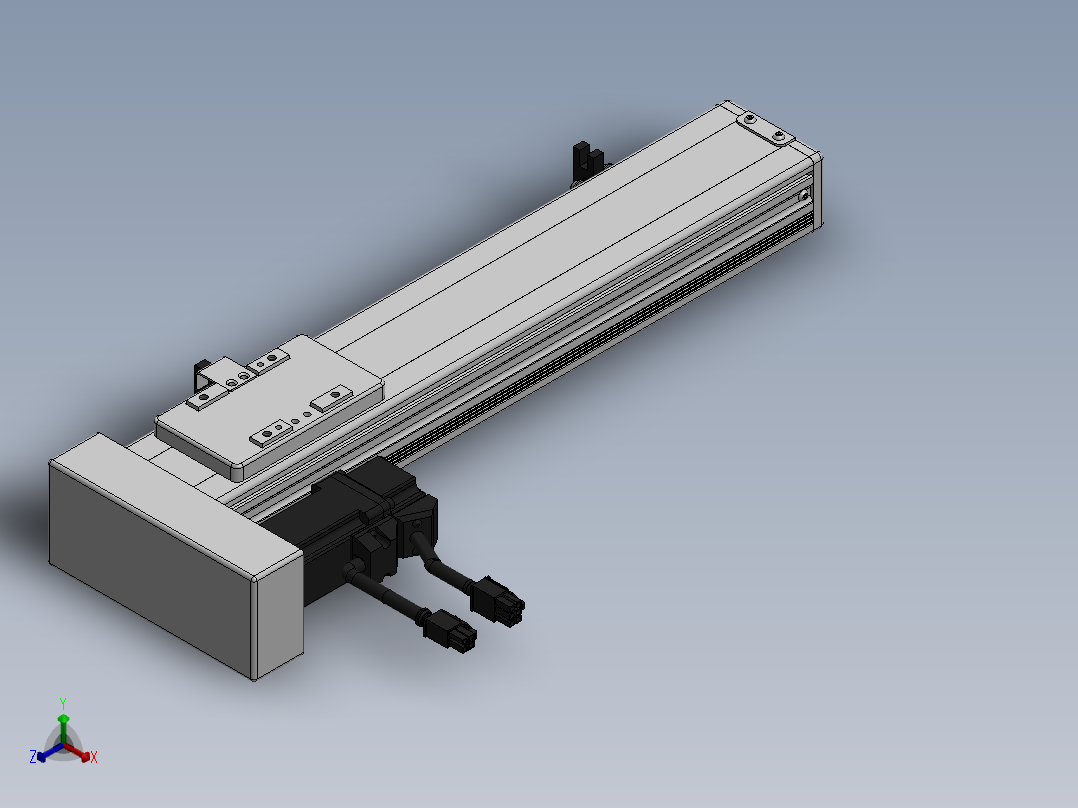 精密模组MY60-T10-250L-BL-P10B-C4-C正等轴测图