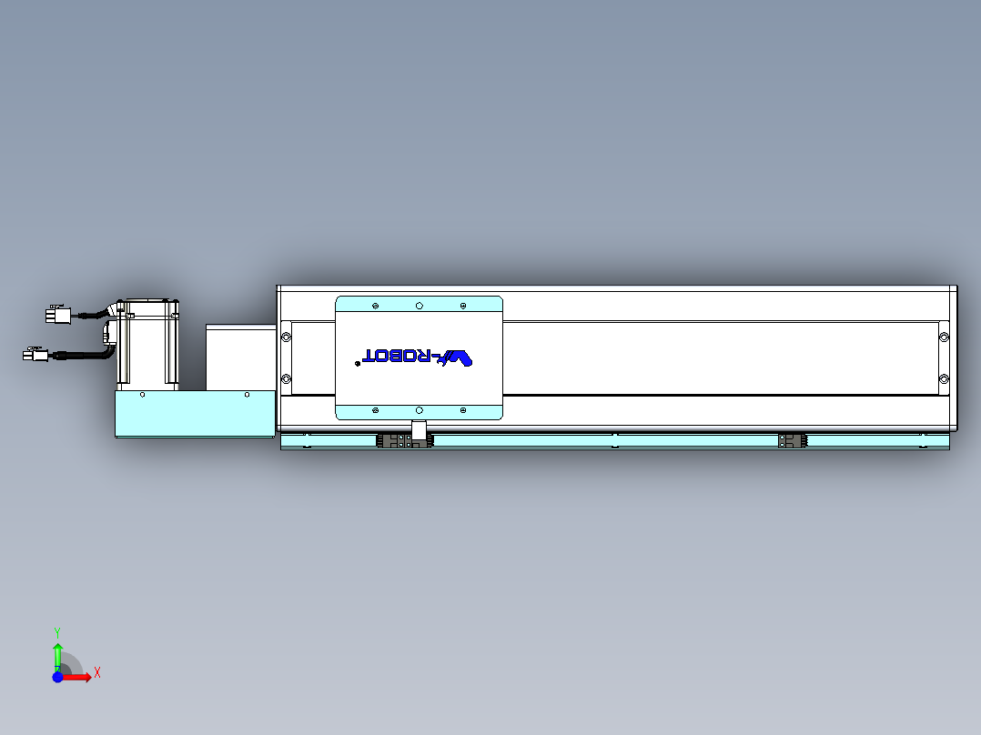 威洛博VBC同步带传动一无尘环境VBC14-L45-S350-BL-ZP40-C3前视图