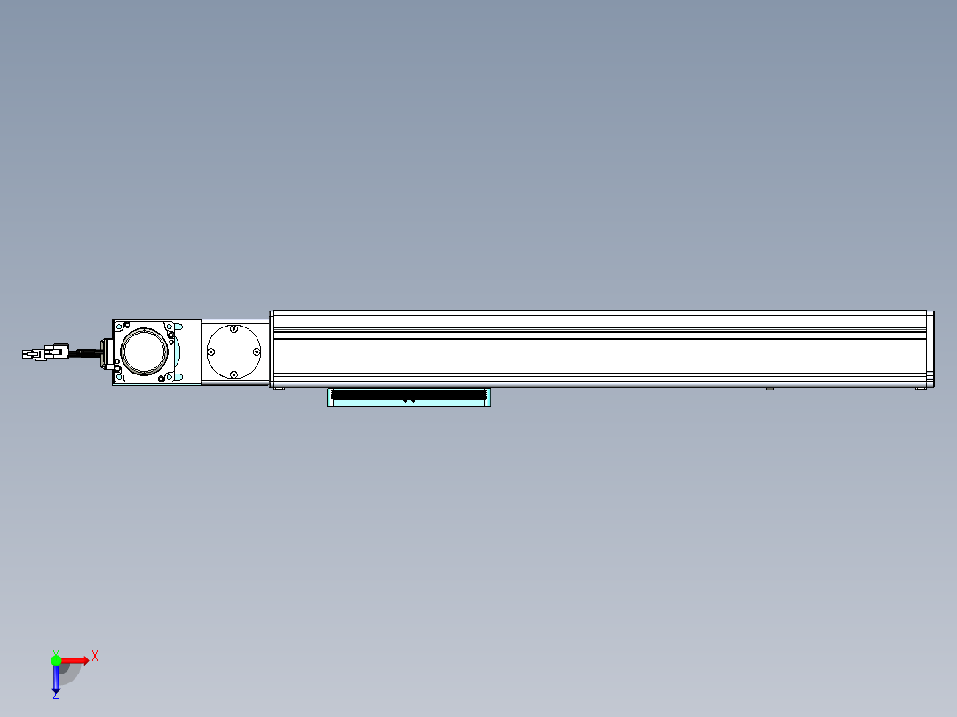 威洛博VBC同步带传动一无尘环境VBC14-L45-S350-BL-ZP40-C3俯视图