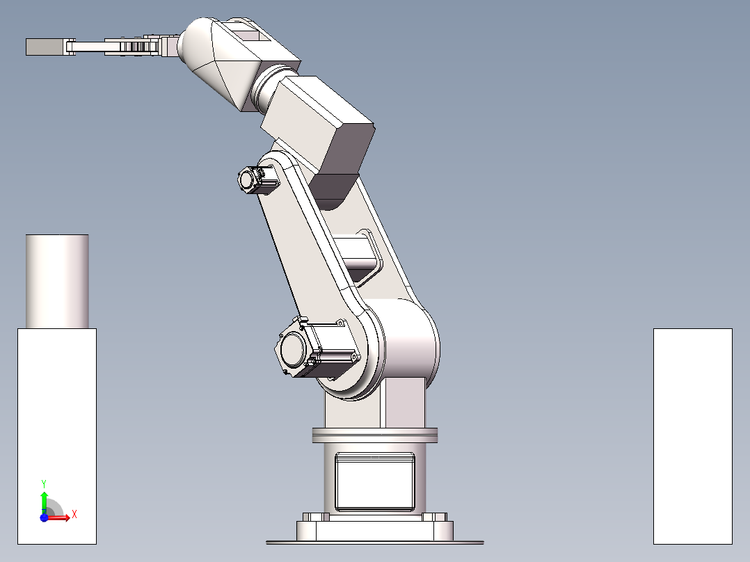 三轴旋转机械臂前视图