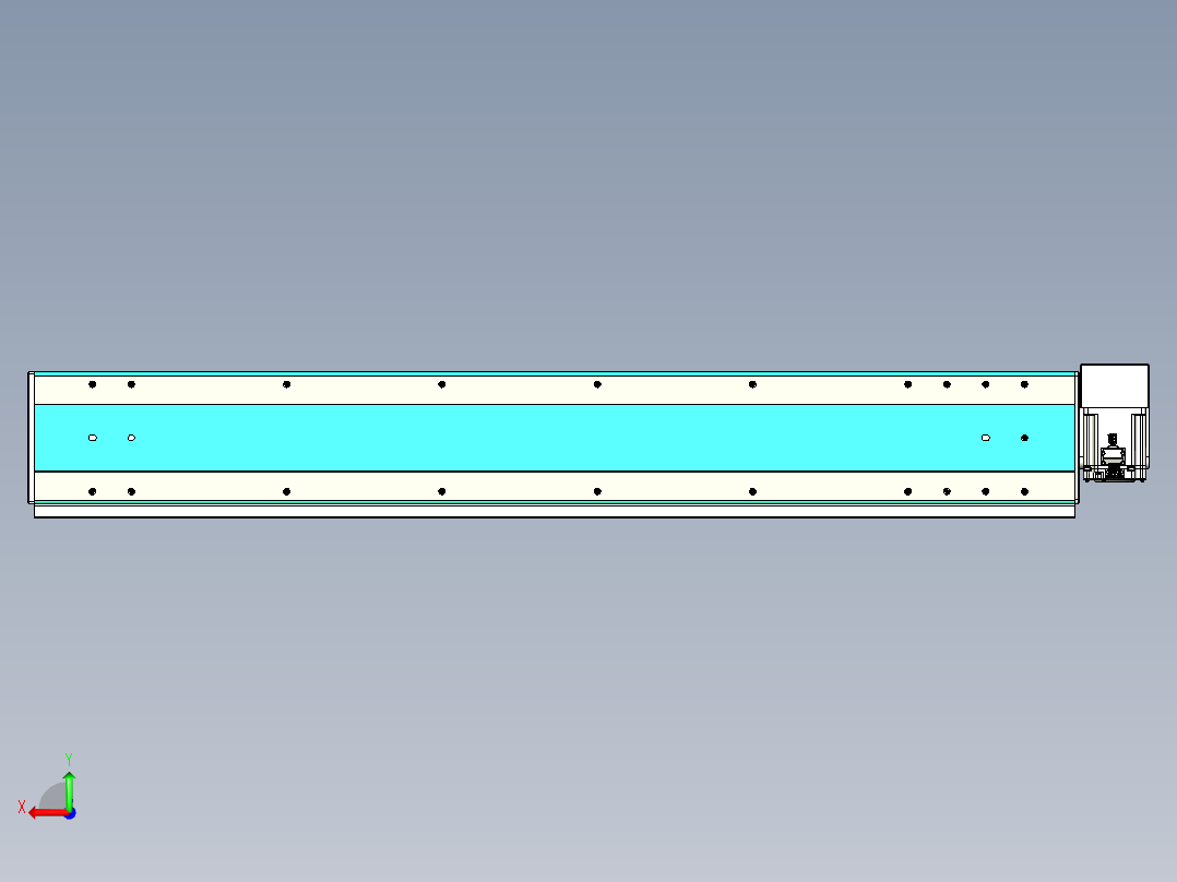 威洛博VBC同步带传动一无尘环境VBC17-L45-S1050-BRD-ZP75-C3后视图
