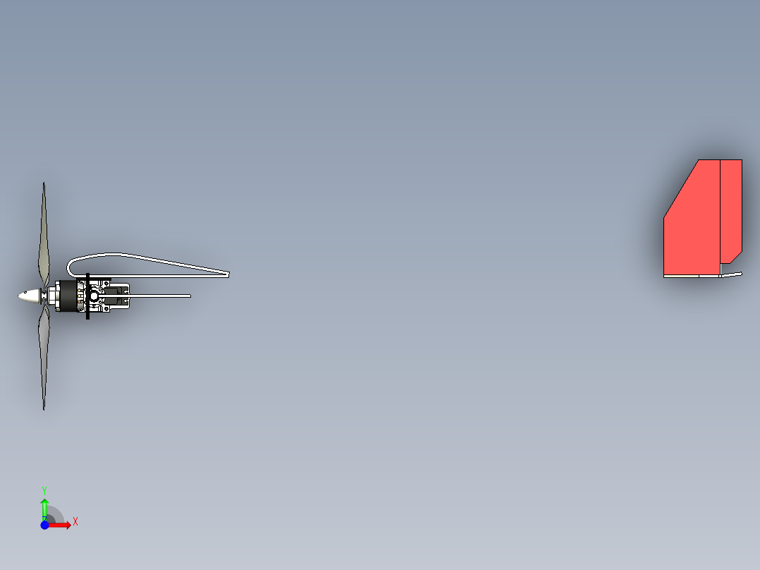 矢量RC飞机前视图