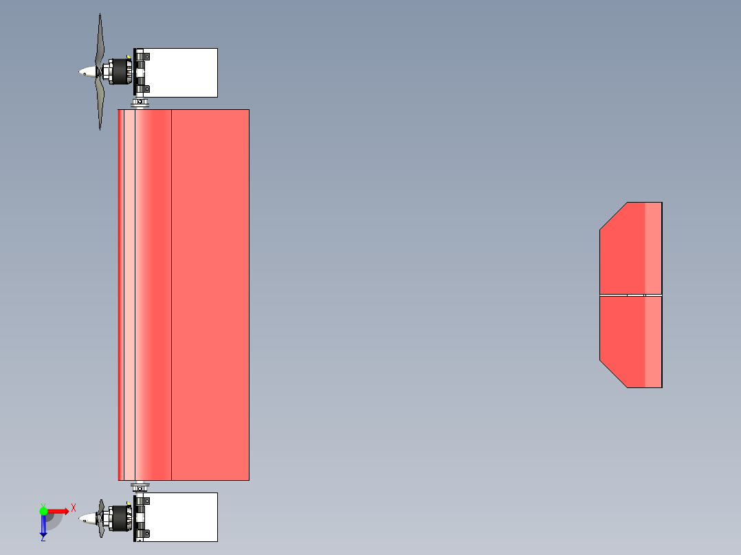 矢量RC飞机俯视图