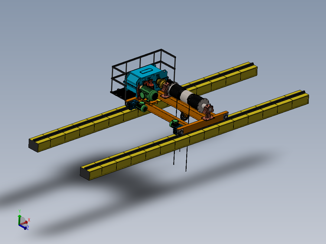 车间起重机天车sw23可编辑