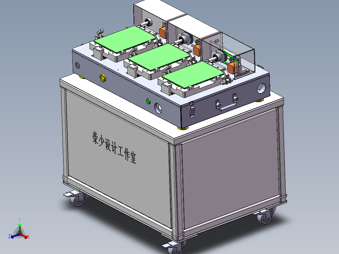 OPASS TEST3C行业治具sw19可编辑主视图