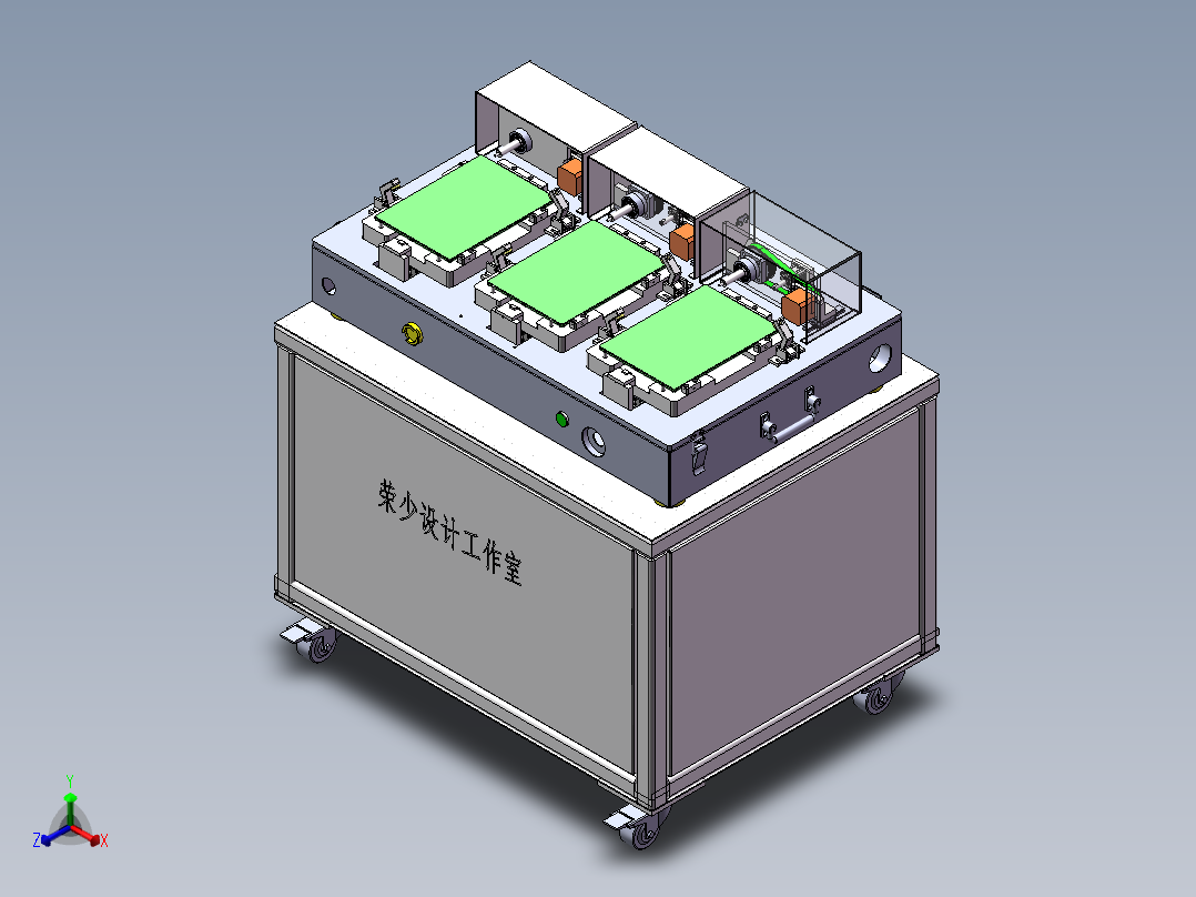 OPASS TEST3C行业治具sw19可编辑正等轴测图