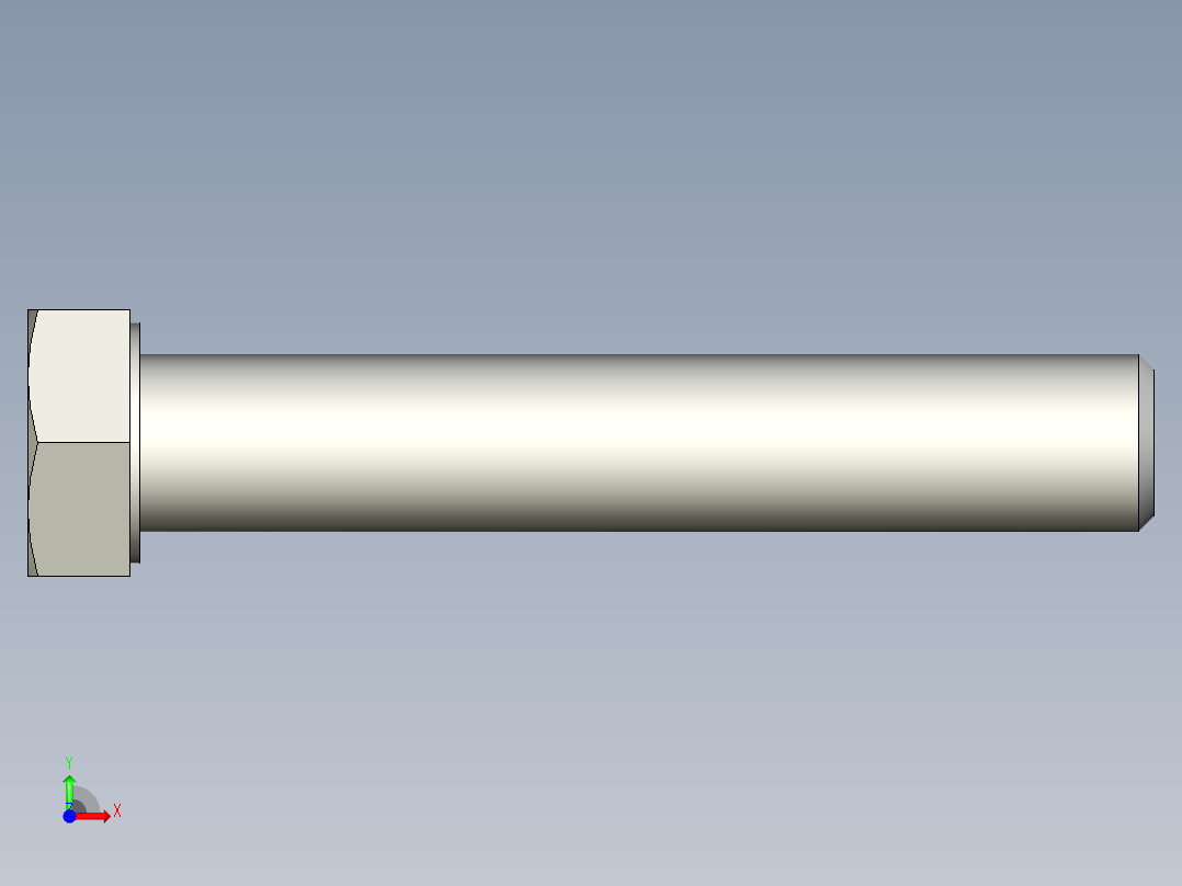 螺钉-DIN_931-M14x2x80_21.stp前视图