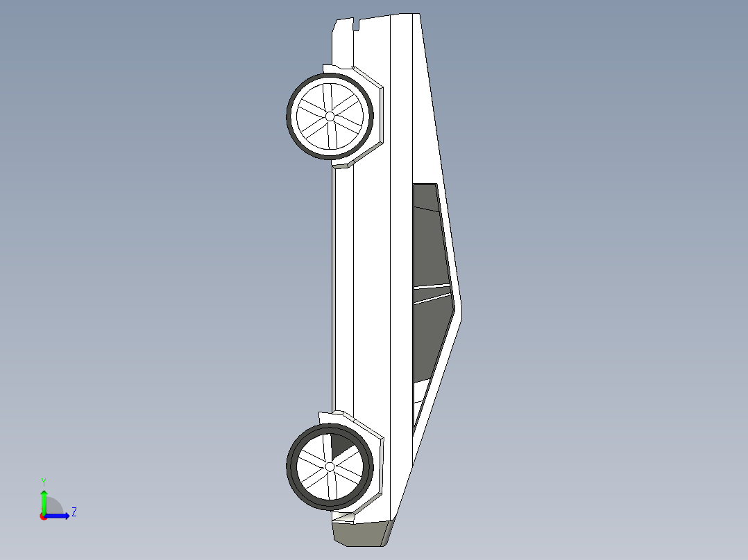赛博卡车左视图