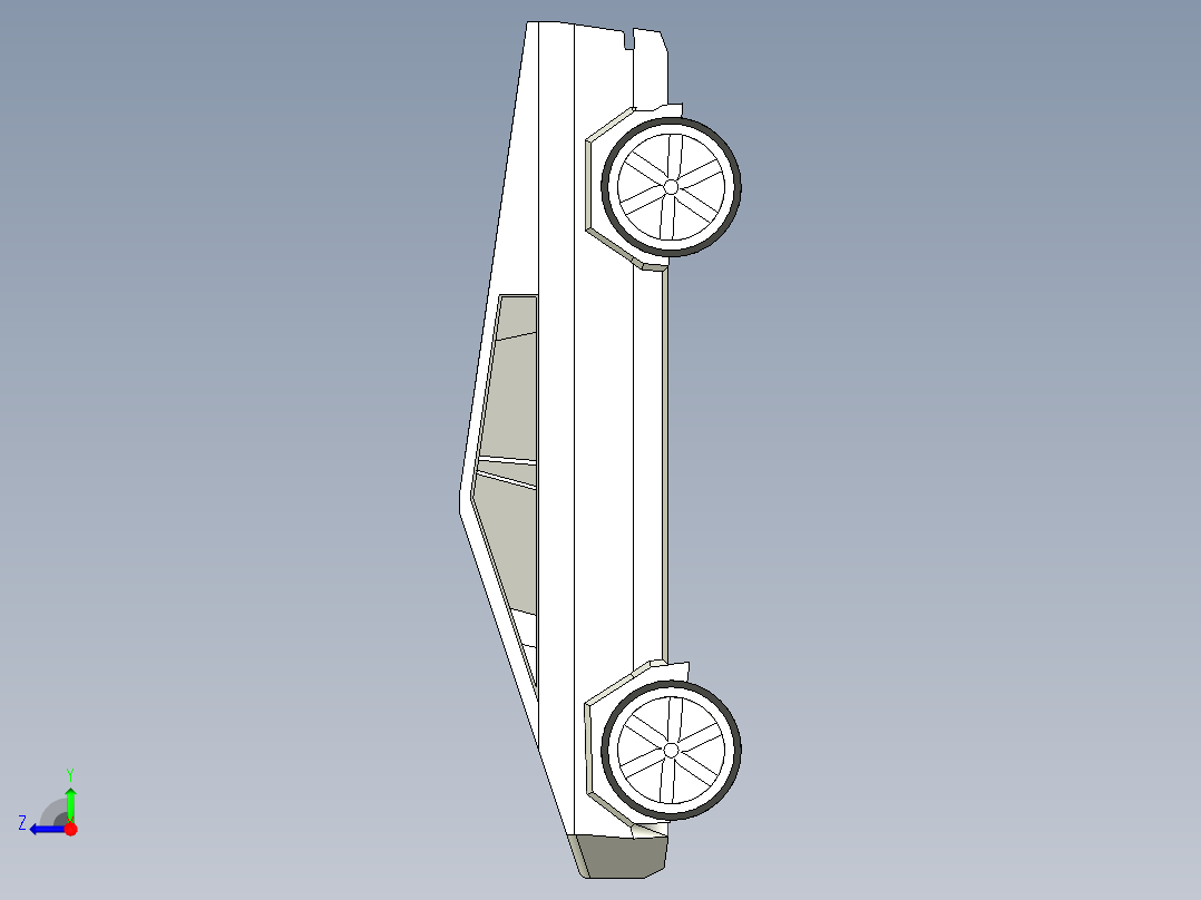 赛博卡车右视图