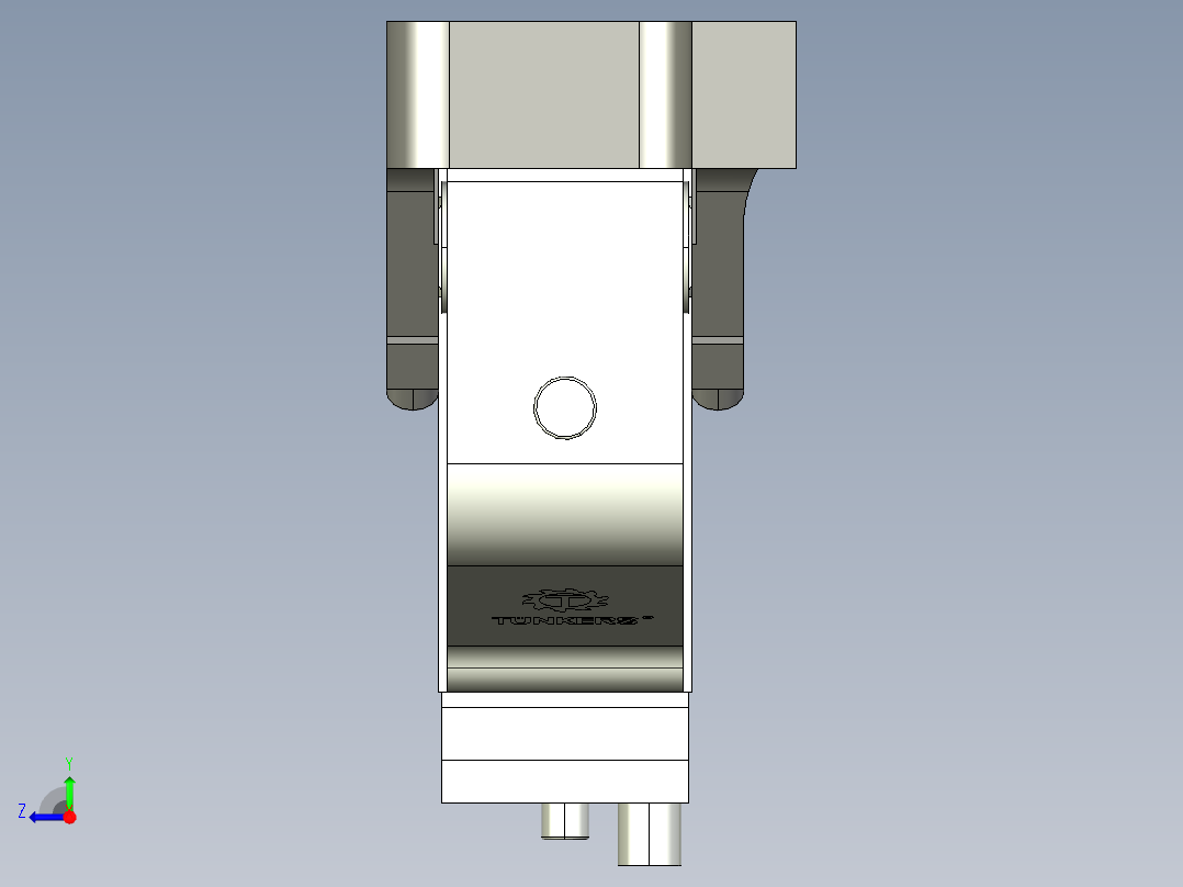 德克斯TUNKERS气缸数模V2_50_1_A11_T12_135_GRAD_TUENKERS右视图
