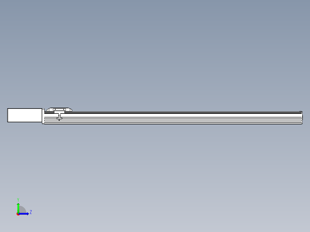 同步带全封闭直线模组TPA-HCB-85D-90-L1050-MR-Y-P20-N3左视图