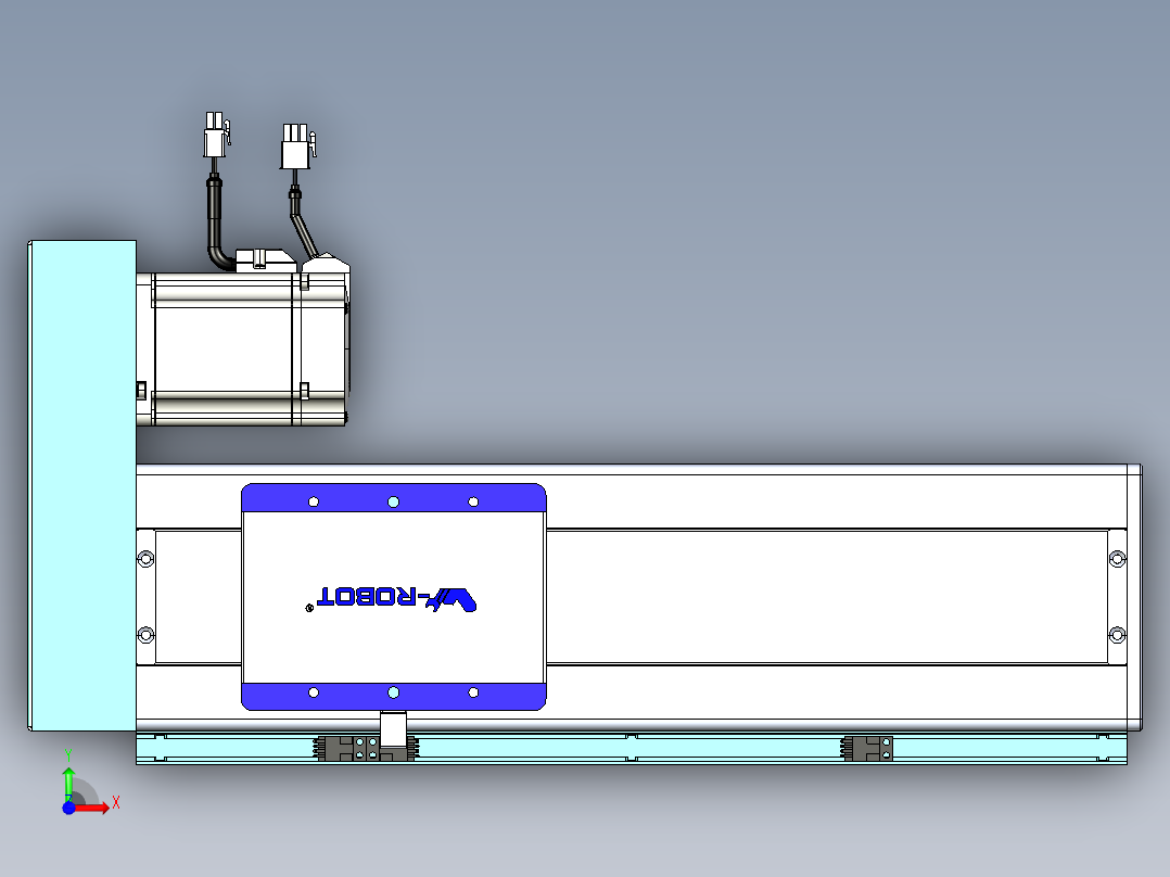 威洛博VC丝杆传动-无尘环境VC14-Lxx-C-S250-BR-ZP75-C3前视图
