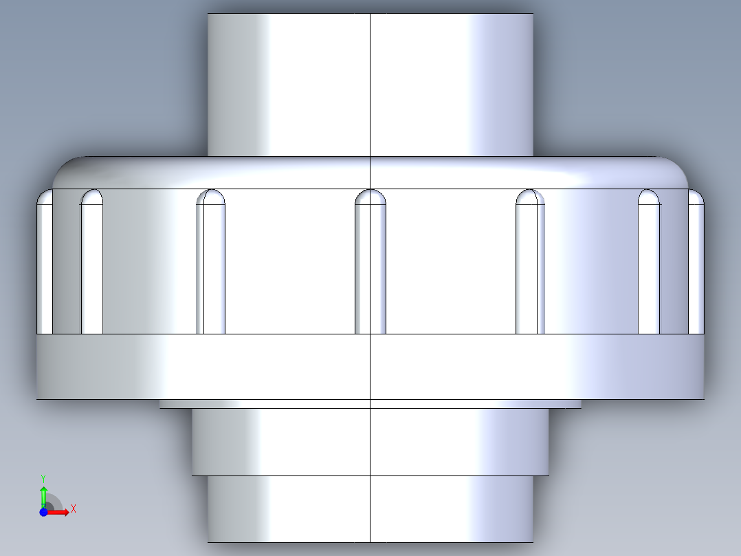 聚氯乙烯配件30-Sch80_Union T375_FPTxFPT_898-375-005_0.5in前视图